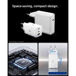Spigen SGP Φορτιστής οικιακός PPS Fast Charger, PD 3.0 , ArcStation Essential EE673EU GaNFast 2xUSB-C PD, 1xUSB-A, 67W - ΛΕΥΚΟ - ACH08710