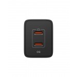 Spigen SGP Φορτιστής οικιακός PPS Essential EE472EU GaN Fast 2XUSB-C PD, 47W - ΜΑΥΡΟ - ACH09457