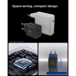 Spigen SGP Φορτιστής οικιακός PPS Essential EE472EU GaN Fast 2XUSB-C PD, 47W - ΜΑΥΡΟ - ACH09457