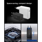Spigen SGP Φορτιστής οικιακός PPS Essential EE673EU GaN Fast 2XUSB-C PD,1ΧUSB-A , 67W - ΜΑΥΡΟ - ACH09458