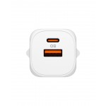 Spigen SGP Φορτιστής οικιακός PPS Essential EE352EU GaN Fast 1XUSB-C PD/ 1XUSB-A, 35W - ΛΕΥΚΟ - ACH09462