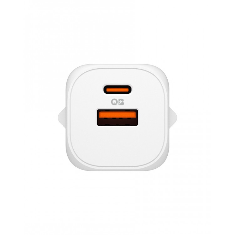 Spigen SGP Φορτιστής οικιακός PPS Essential EE352EU GaN Fast 1XUSB-C PD/ 1XUSB-A, 35W - ΛΕΥΚΟ - ACH09462