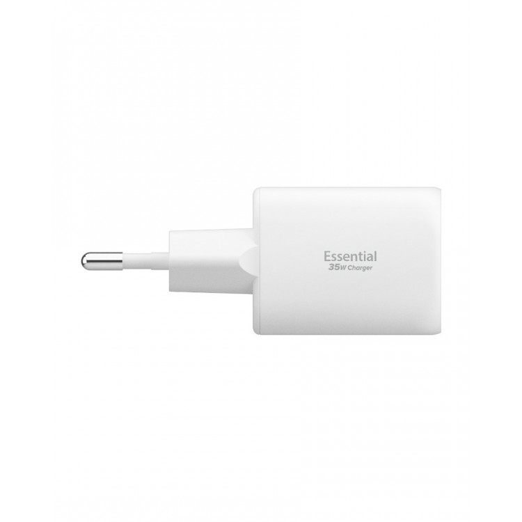 Spigen SGP Φορτιστής οικιακός PPS Essential EE352EU GaN Fast 1XUSB-C PD/ 1XUSB-A, 35W - ΛΕΥΚΟ - ACH09462