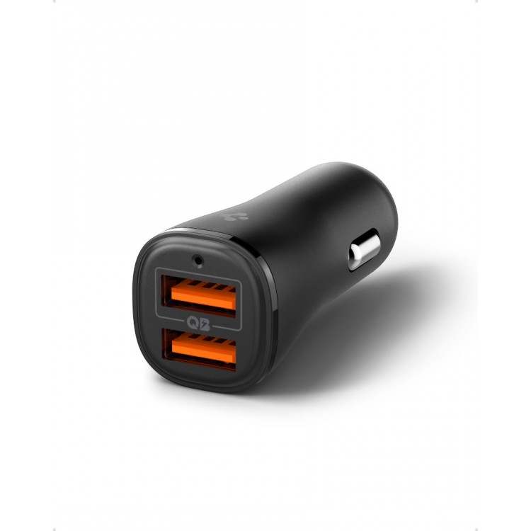 Spigen SGP Φορτιστής Αυτοκινήτου EV302 ARCSTATION ESSENTIAL PD 30W , 2x Θύρες USB-A, Smart 3.0A - ΜΑΥΡΟ - ACP08700