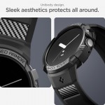 Θήκη Spigen SGP Rugged Armor PRO και Λουράκι για Google Pixel Watch/Watch 2 - ΜΑΥΡΟ - ACS04800