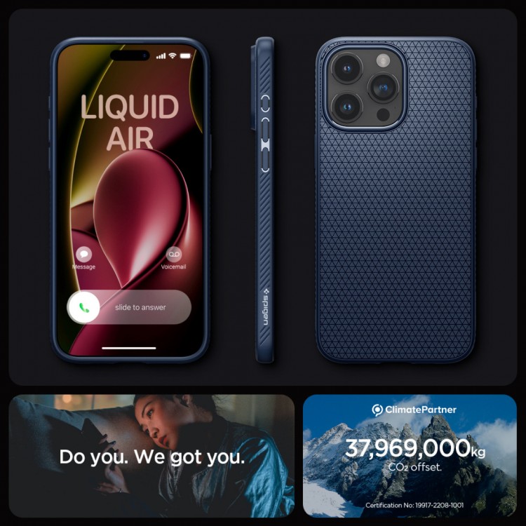Θηκη Spigen SGP Liquid AIR για Apple iPhone 15 PRO 6.1 2023 - ΜΠΛΕ - ACS06705