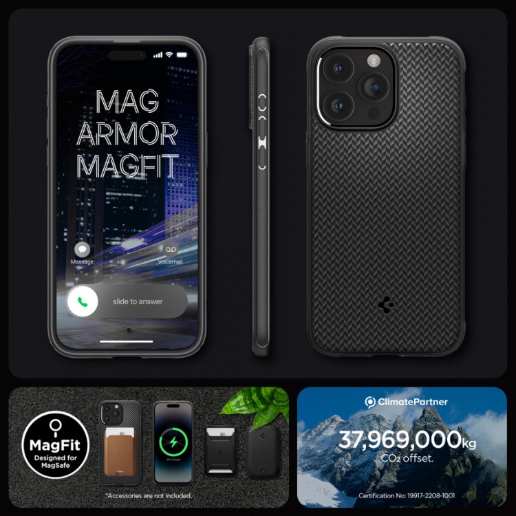 Θήκη Spigen SGP MAG ARMOR MagSafe για Apple iPhone 15 PRO 6.1 2023 - ΜΑΥΡΟ - ACS06736