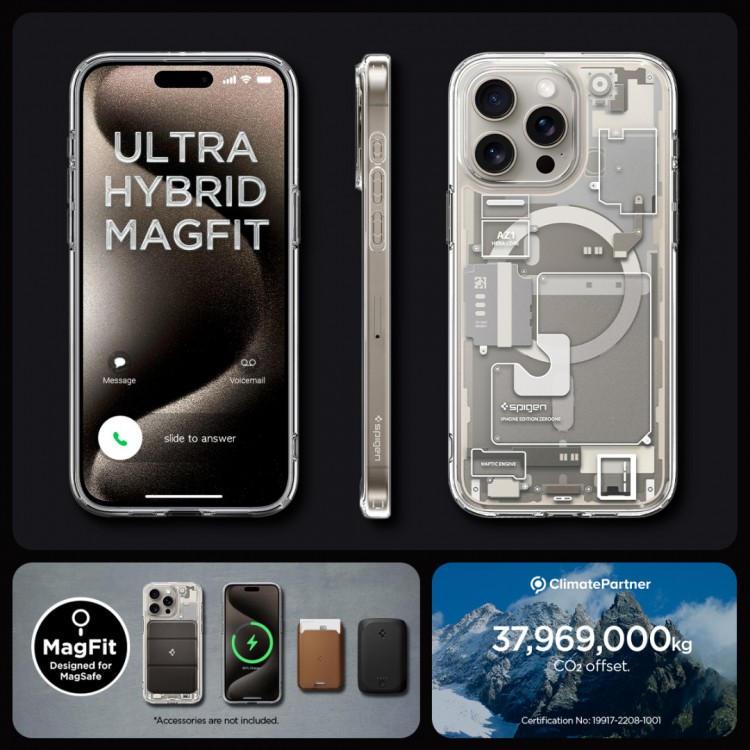 Θήκη Spigen SGP Ultra Hybrid MAG MAGSAFE ZERO ONE για Apple iPhone 15 PRO 6.1 2023 - natural titanium - ACS07216