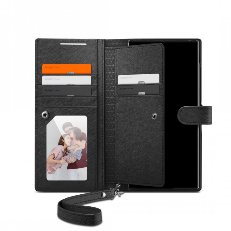 Θήκη Spigen SGP Wallet S PLUS για Samsung Galaxy S24 ULTRA 5G 2024 - BLACK - ACS07308