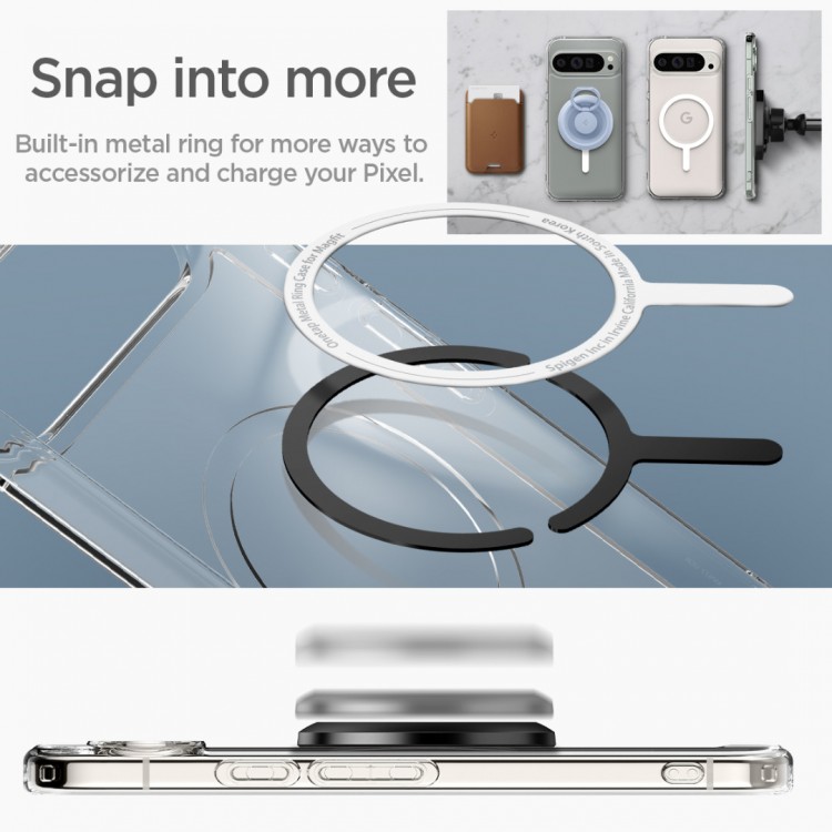 Θήκη Spigen SGP ULTRA HYBRID OneTap Metal Ring MagSafe για GOOGLE PIXEL 9 Pro - ΛΕΥΚΟ - ACS07686