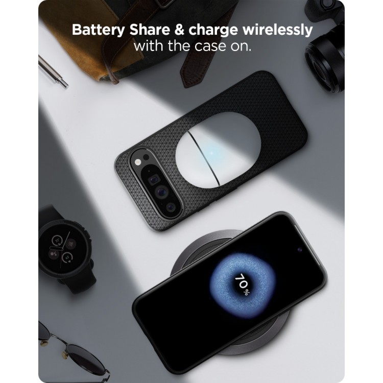 Θήκη Spigen SGP LIQUID AIR για GOOGLE PIXEL 9 Pro XL - ACS07716 - ΜΑΥΡΟ