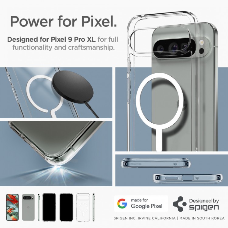 Θήκη Spigen SGP ULTRA HYBRID OneTap Metal Ring MagSafe για GOOGLE PIXEL 9 Pro XL - ΛΕΥΚΟ - ACS07720