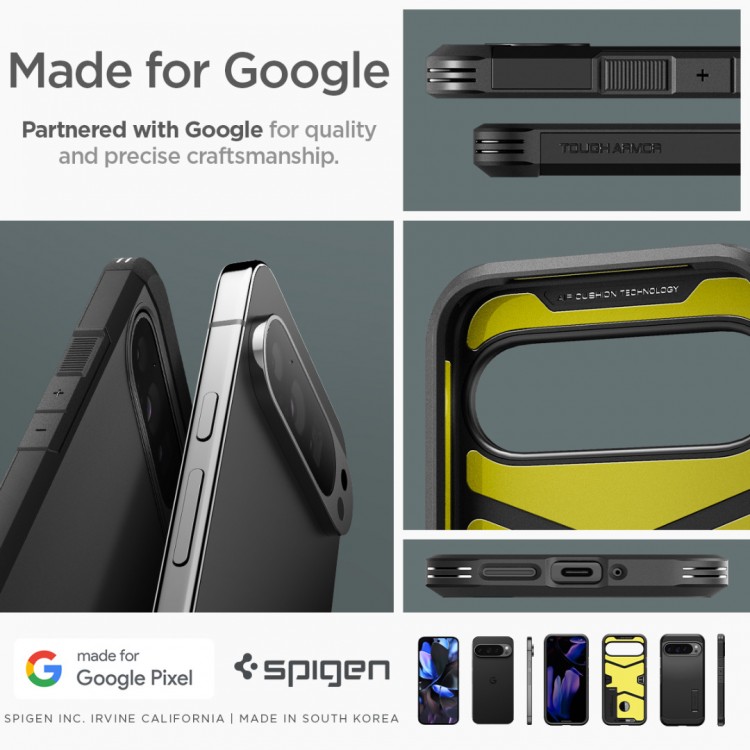 Θήκη Spigen SGP TOUGH Armor για GOOGLE PIXEL 9 Pro XL - ΜΑΥΡΟ - ACS07726