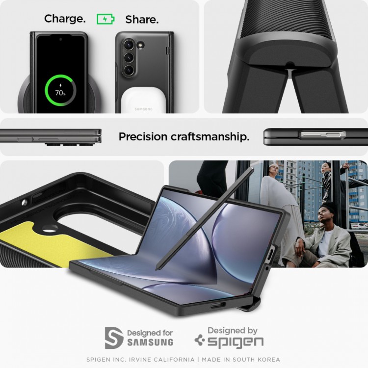 Θήκη Spigen SGP Slim Armor Pro για SAMSUNG GALAXY Z FOLD 6 2024 - ΜΑΥΡΟ - ACS07820