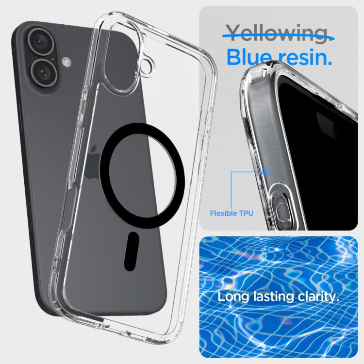 Θήκη Spigen SGP Ultra Hybrid MagSafe για Apple iPhone 16 6.1 2024 - ΜΑΥΡΟ - ACS08206
