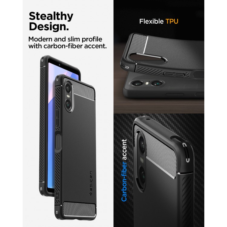 Θήκη SPIGEN SGP Ultra Rugged Armor για SONY XPERIA 10 VI 2024 - MAYΡΗ - ACS08298