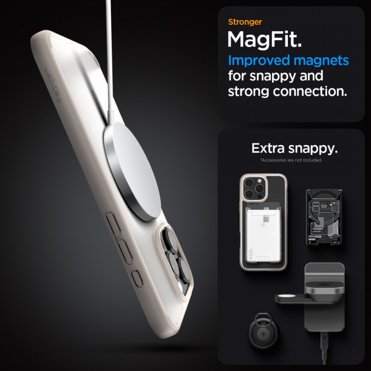 Θήκη Spigen SGP Ultra Hybrid MAGSAFE για Apple iPhone 16 PRO MAX 6.9 2024 - NATURAL TITANIUM - ACS08382