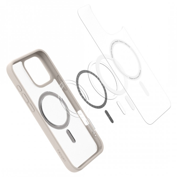 Θήκη Spigen SGP Ultra Hybrid MAGSAFE για Apple iPhone 16 PRO MAX 6.9 2024 - NATURAL TITANIUM - ACS08382