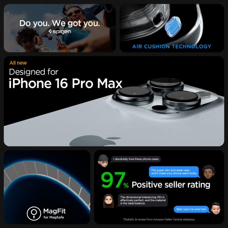 Θήκη Spigen SGP Ultra Hybrid MAGSAFE για Apple iPhone 16 PRO MAX 6.9 2024 - NATURAL TITANIUM - ACS08382