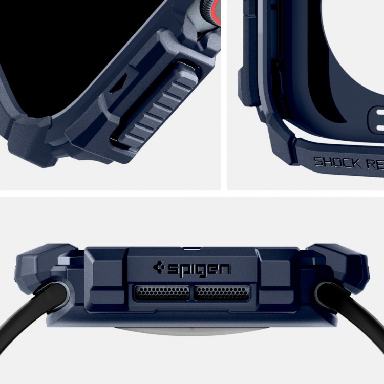 Θήκη Spigen SGP Rugged Armor για Apple Watch SERIES 10 46mm - Navy ΜΠΛΕ - ACS08599