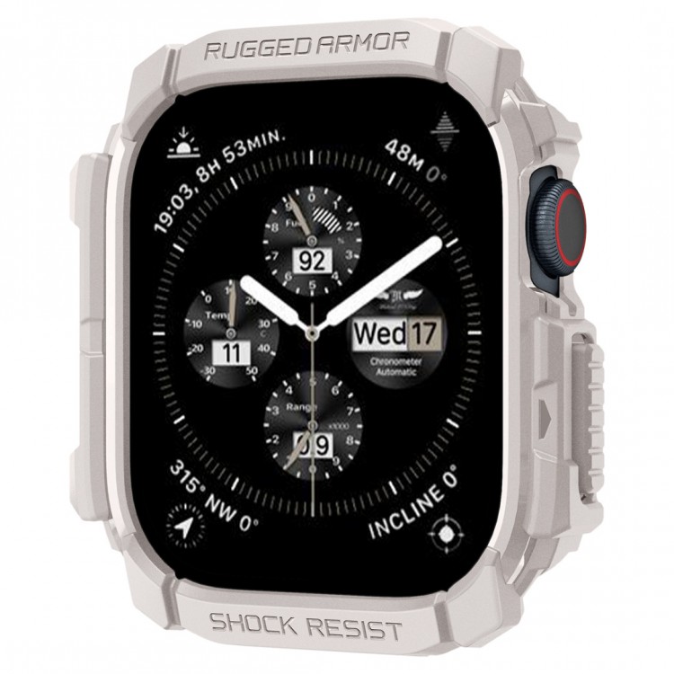 Θήκη Spigen SGP Rugged Armor για Apple Watch SERIES 10 46mm - Dune ΜΠΕΖ - ACS08600