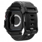 Θήκη Spigen SGP Rugged Armor PRO με λουράκι για Apple Watch series 10 - 46mm - ΜΑΥΡΟ - ACS08604