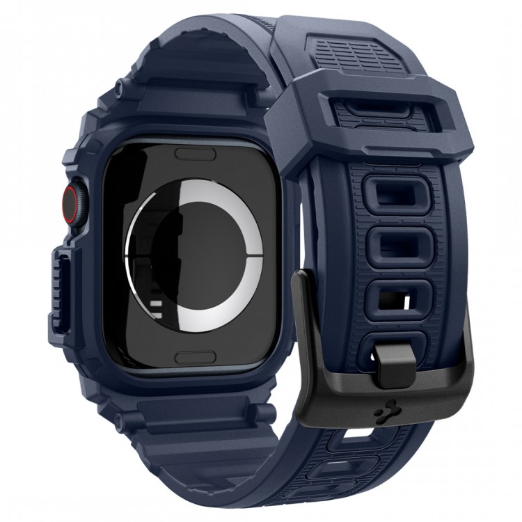 Θήκη Spigen SGP Rugged Armor PRO με λουράκι για Apple Watch series 10 - 46mm - Navy ΜΠΛΕ - ACS08606