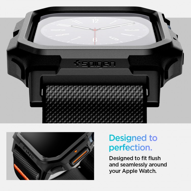 Θήκη Spigen SGP LITE FIT ”PRO” BAND με ΛΟΥΡΑΚΙ για APPLE WATCH SERIES 10 - 46 MM - ΜΑΥΡΟ - ACS08609