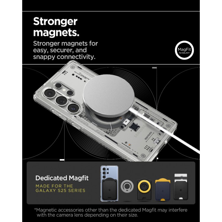Θήκη Spigen SGP Ultra Hybrid MagFit MagSafe για Samsung Galaxy S25 ULTRA 5G 2025 - neo one ΛΕΥΚΟ - ACS08959