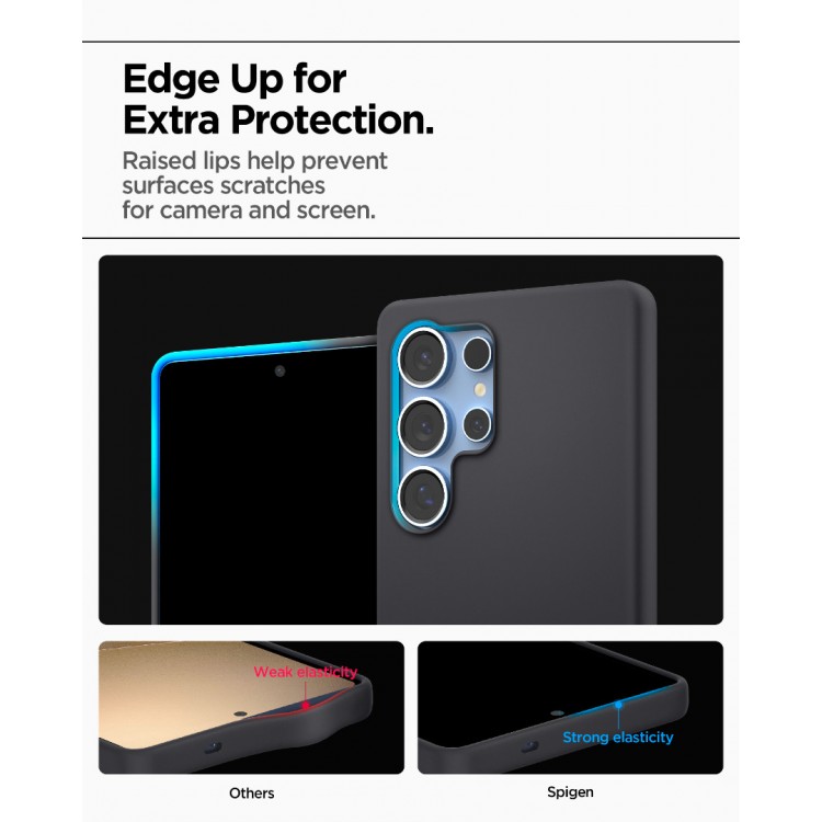 Θήκη SPIGEN SGP SILICONE FIT MagSafe για Samsung Galaxy  S25 Ultra 5G 2025 - ΜΑΥΡΟ - ACS09017