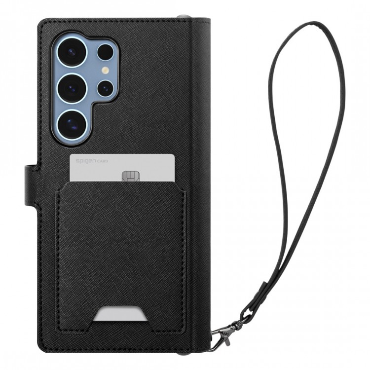 Θήκη Spigen SGP Wallet S PLUS για Samsung Galaxy S25 ULTRA 5G 2025 - BLACK - ACS09124