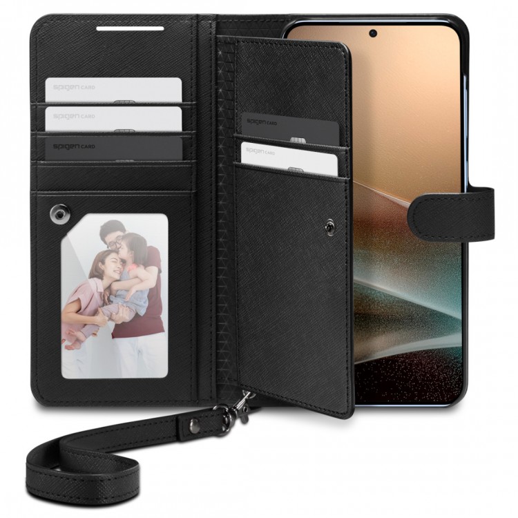 Θήκη Spigen SGP Wallet S PLUS για Samsung Galaxy S25+ PLUS 5G 2025 - ΜΑΥΡΟ - ACS09125