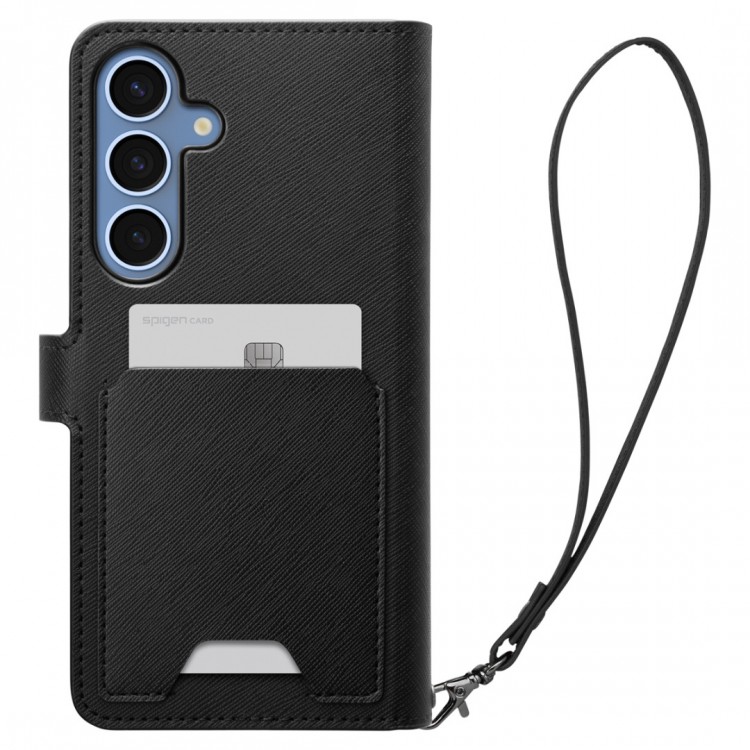 Θήκη Spigen SGP Wallet S PLUS για Samsung Galaxy S25+ PLUS 5G 2025 - ΜΑΥΡΟ - ACS09125