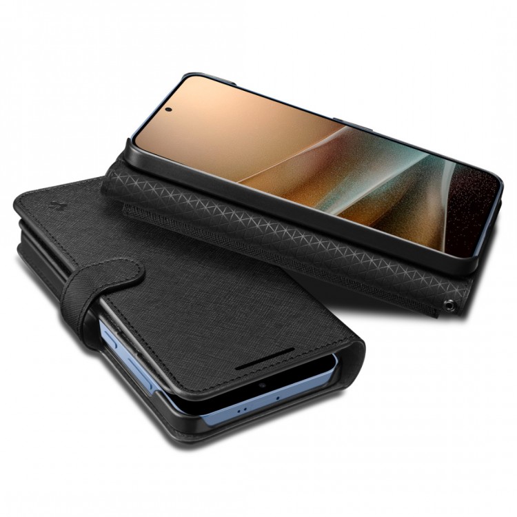 Θήκη Spigen SGP Wallet S PLUS για Samsung Galaxy S25+ PLUS 5G 2025 - ΜΑΥΡΟ - ACS09125