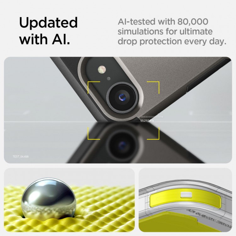 Θήκη Spigen SGP Tough Armor MAG MAGSAFE για Apple iPhone 16e 6.1 2025 - ΓΡΑΦΙΤΗΣ - ACS09136
