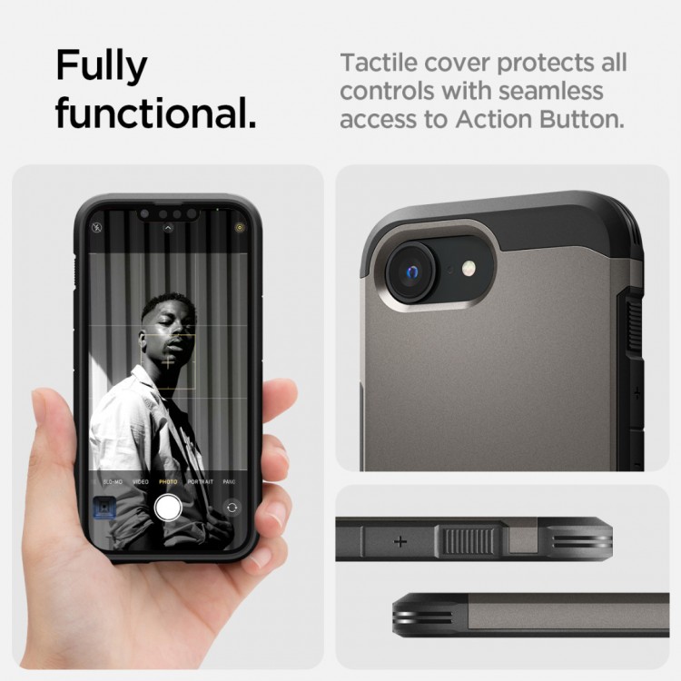 Θήκη Spigen SGP Tough Armor MAG MAGSAFE για Apple iPhone 16e 6.1 2025 - ΓΡΑΦΙΤΗΣ - ACS09136