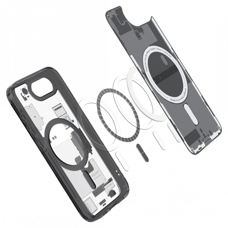 Θήκη Spigen SGP Ultra Hybrid MagSafe για APPLE IPHONE 16e 6.1 2025 - zero one ΜΑΥΡΟ - ACS09141