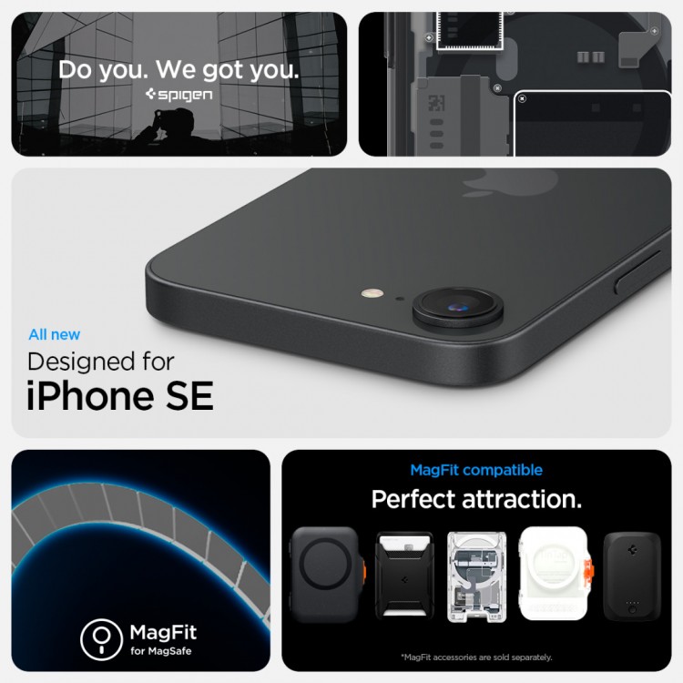 Θήκη Spigen SGP Ultra Hybrid MagSafe για APPLE IPHONE 16e 6.1 2025 - zero one ΜΑΥΡΟ - ACS09141