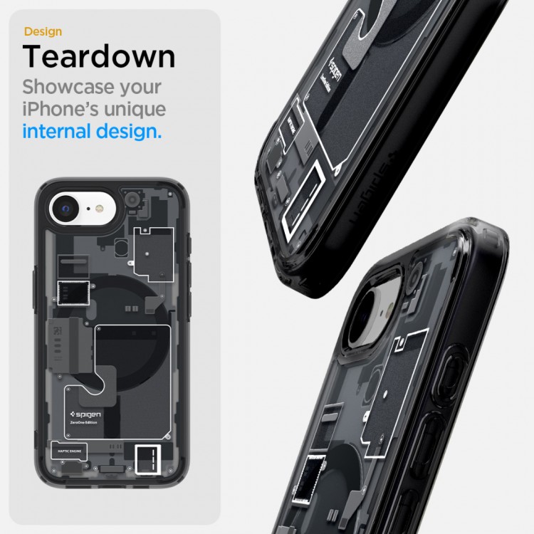 Θήκη Spigen SGP Ultra Hybrid MagSafe για APPLE IPHONE 16e 6.1 2025 - zero one ΜΑΥΡΟ - ACS09141