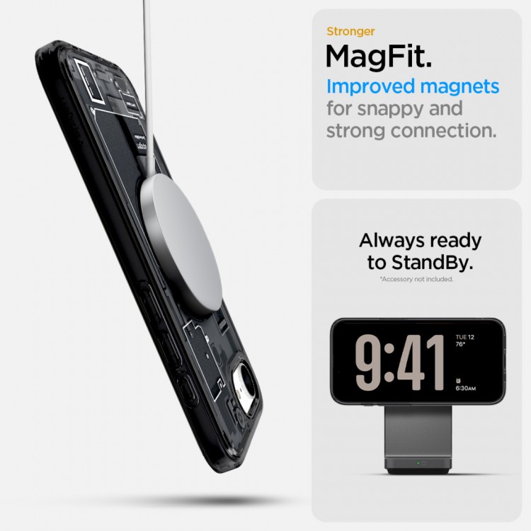 Θήκη Spigen SGP Ultra Hybrid MagSafe για APPLE IPHONE 16e 6.1 2025 - zero one ΜΑΥΡΟ - ACS09141