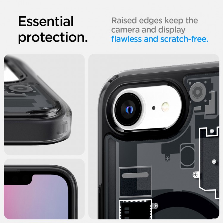 Θήκη Spigen SGP Ultra Hybrid MagSafe για APPLE IPHONE 16e 6.1 2025 - zero one ΜΑΥΡΟ - ACS09141