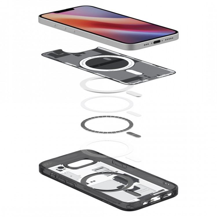 Θήκη Spigen SGP Ultra Hybrid MagSafe για APPLE IPHONE 16e 6.1 2025 - zero one ΜΑΥΡΟ - ACS09141