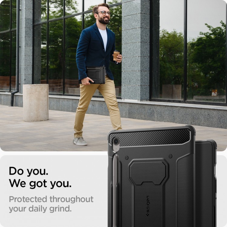 Θήκη Spigen SGP RUGGED ARMOR PRO για SAMSUNG GALAXY TAB S10 FE 10.9 X5206B 2025 - BLACK - ACS09380
