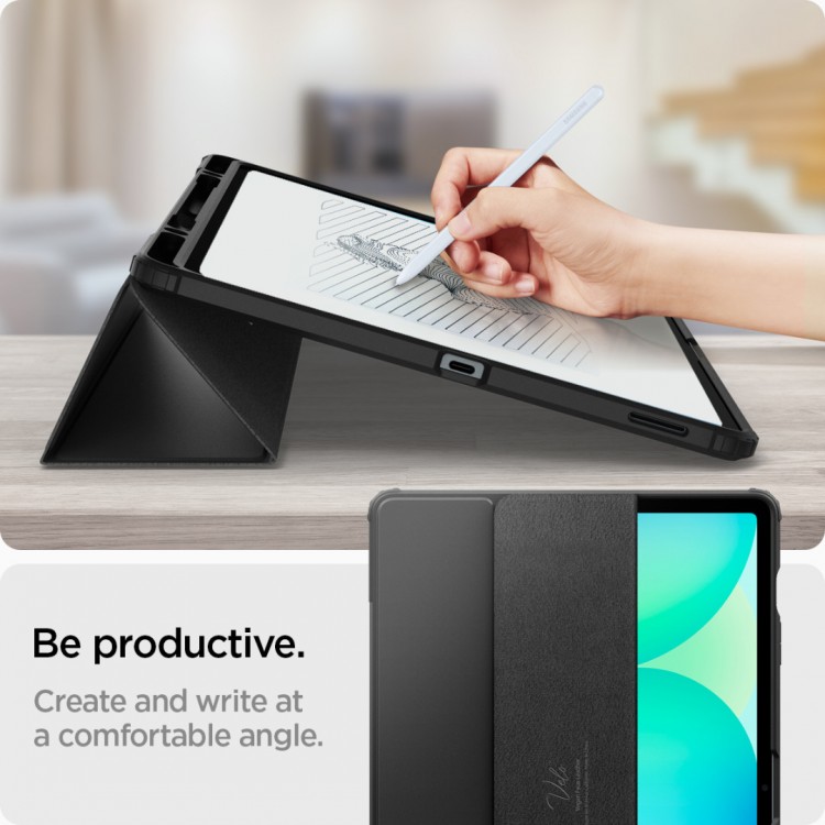 Θήκη Spigen SGP ULTRA HYBRID PRO FOLIO για SAMSUNG GALAXY TAB S10 FE+ 13.1 2025 , X620B με Υποδοχή Στυλό - ΜΑΥΡΟ - ACS09446