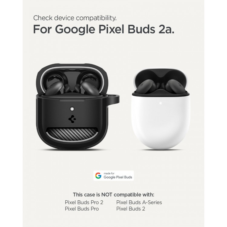 Θήκη Spigen SGP Rugged Armor για Google Pixel Buds 2a - ΜΑΥΡΟ - ACS09480
