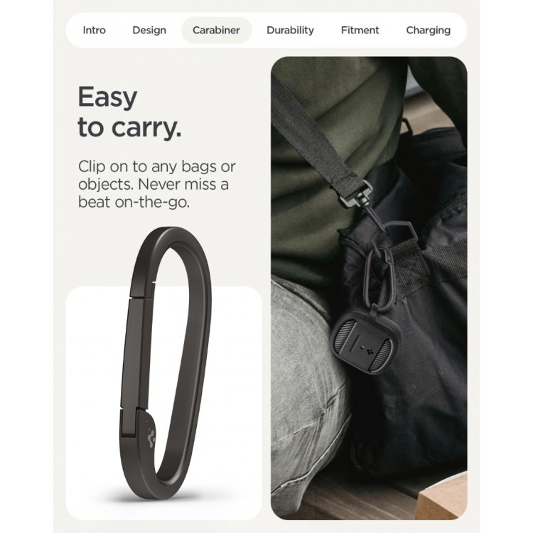 Θήκη Spigen SGP Rugged Armor για Google Pixel Buds 2a - ΜΑΥΡΟ - ACS09480