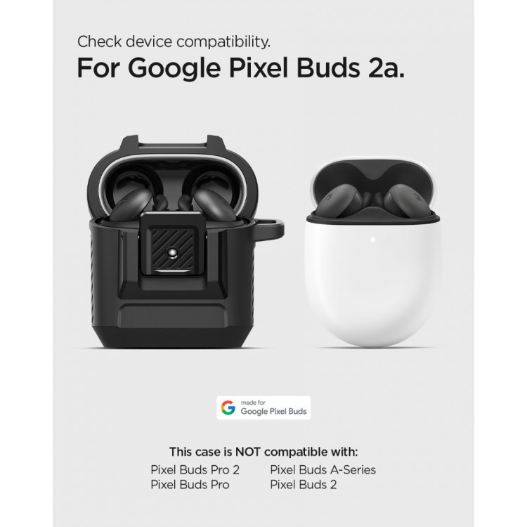 Θήκη Spigen SGP LOCK FIT για Google Pixel Buds 2a - ΜΑΥΡΟ - ACS09481