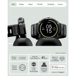 Θήκη Spigen SGP Rugged Armor PRO με λουράκι για Google Pixel Watch 4 41mm (2025) - ΜΑΥΡΟ - ACS09484