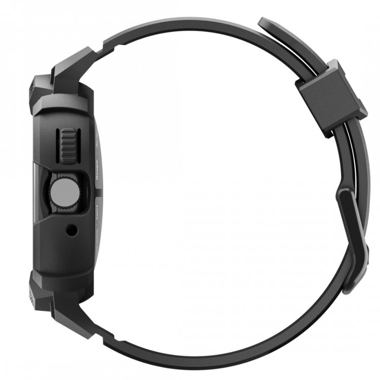 Θήκη Spigen SGP Rugged Armor PRO με λουράκι για Google Pixel Watch 4 41mm (2025) - ΜΑΥΡΟ - ACS09484