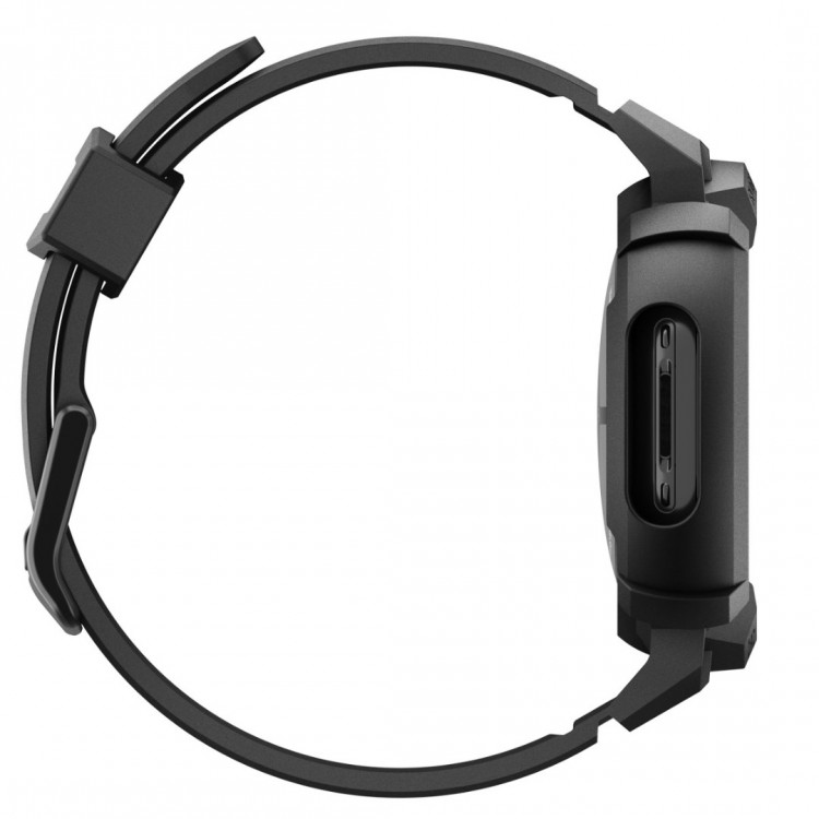 Θήκη Spigen SGP Rugged Armor PRO με λουράκι για Google Pixel Watch 4 41mm (2025) - ΜΑΥΡΟ - ACS09484